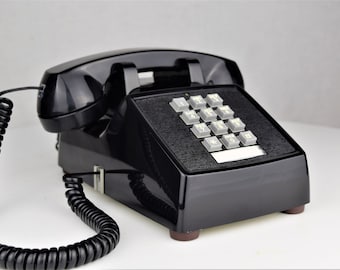 Meticulously Restored & Working - Vintage Western Electric Telephone- Model 2500 Black