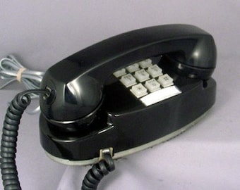 Meticulously Restored & Working - Vintage Antique Touchtone Princess Telephone- Model 2702 - Black