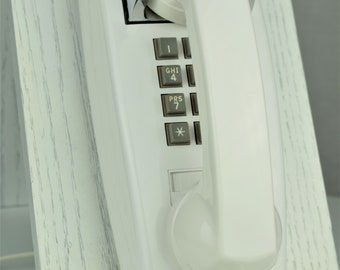 Meticulously Restored - Vintage Antique Touch Tone Wall Telephone - 2554 White