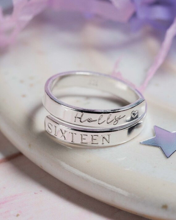 Personalised adjustable ring hotsell