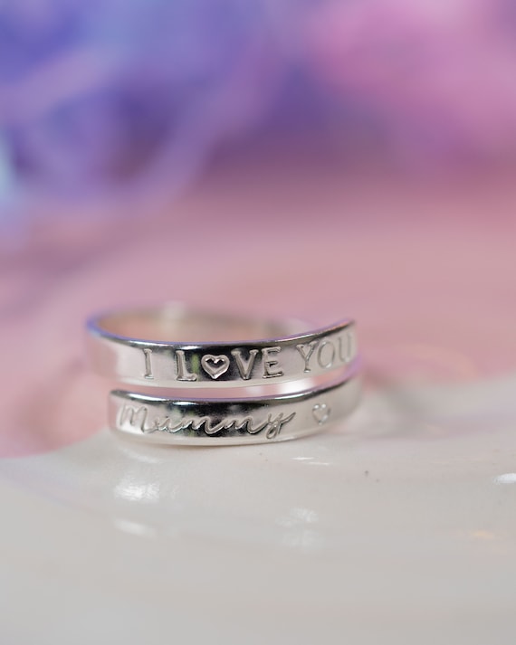 The Christmas Ring 925 Sterling Silver I Love You Nana Heart Bead