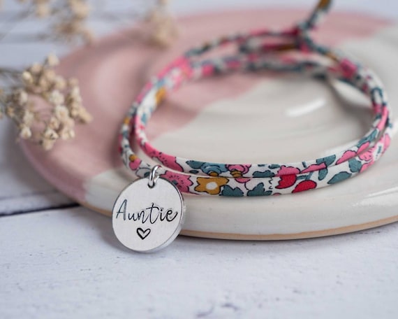 Happy Birthday Auntie Bracelet | Silver Plated | A Littles & Co.