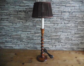 barley twist table lamp antique brass