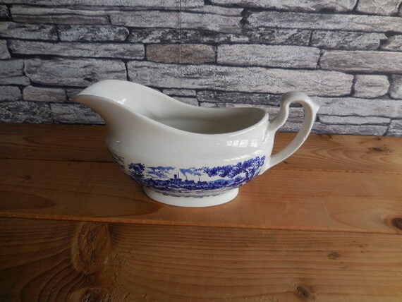Vintage English Blue And White China Ironstone Broadhurst The Etsy