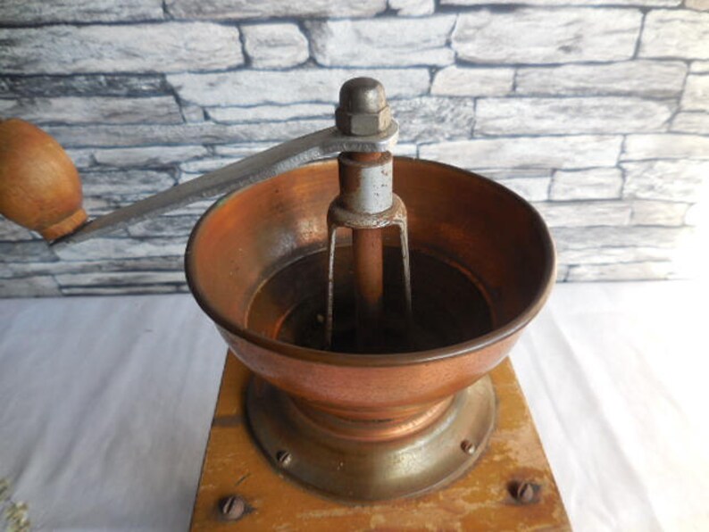 Vintage Belgian coffee grinder