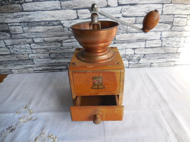Vintage Belgian coffee grinder