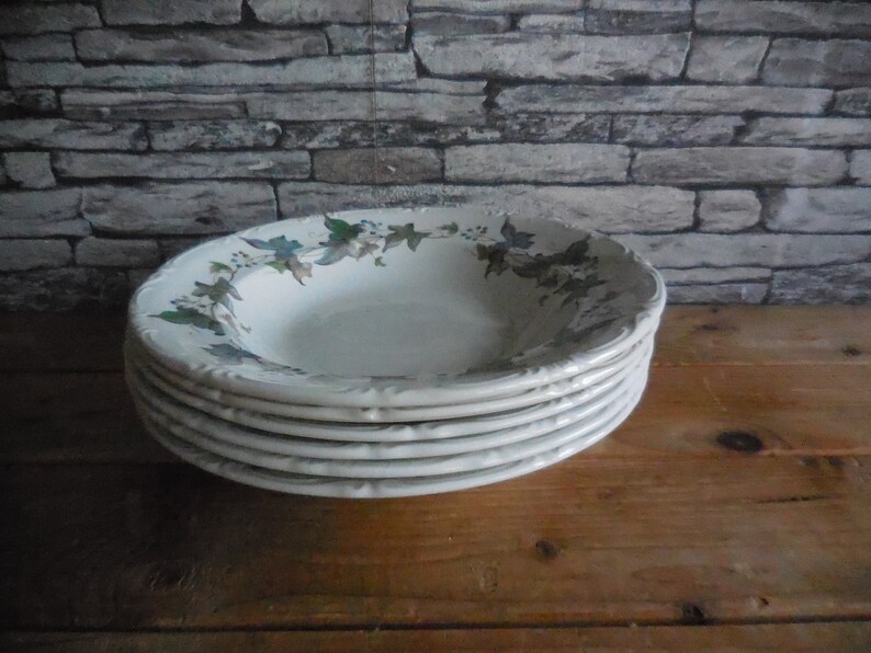 Spanish set of 6 vintage soup bowls Royal China Vigo