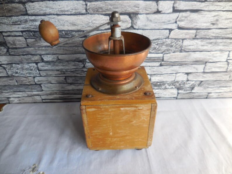 Vintage Belgian coffee grinder