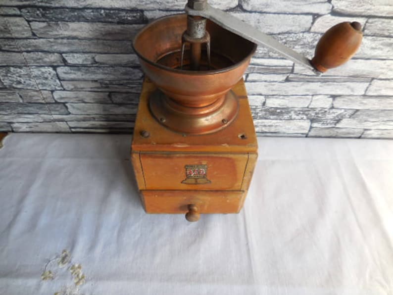 Vintage Belgian coffee grinder