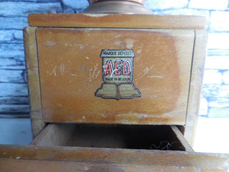 Vintage Belgian coffee grinder