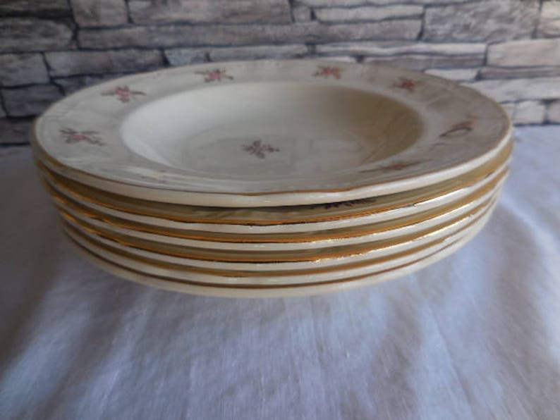 Vintage Belgium Boch china set of 6 dessert or soup dishes Etsy