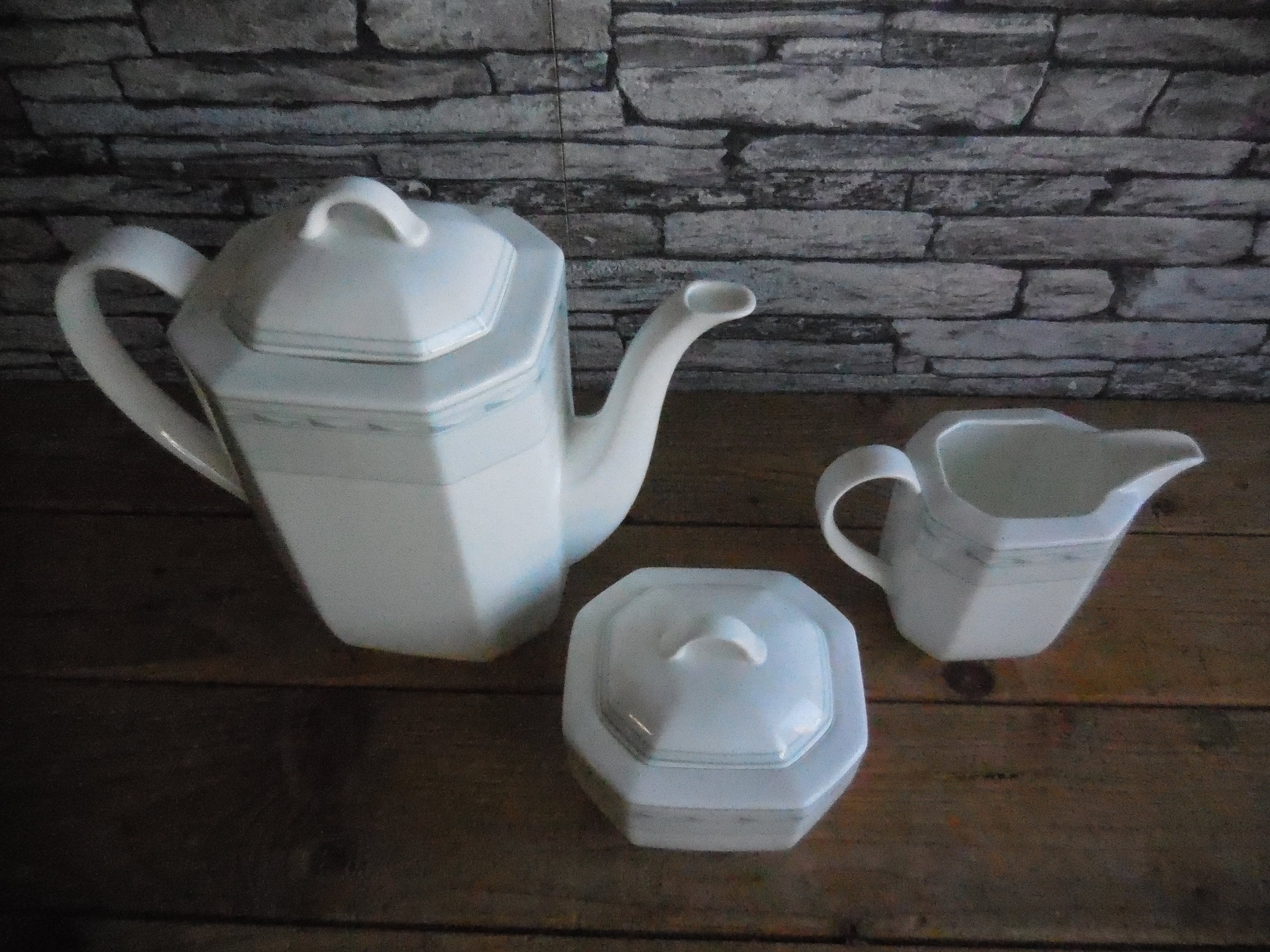 Vintage Heinrich w Germany Villeroy Boch Palace bone china coffee set