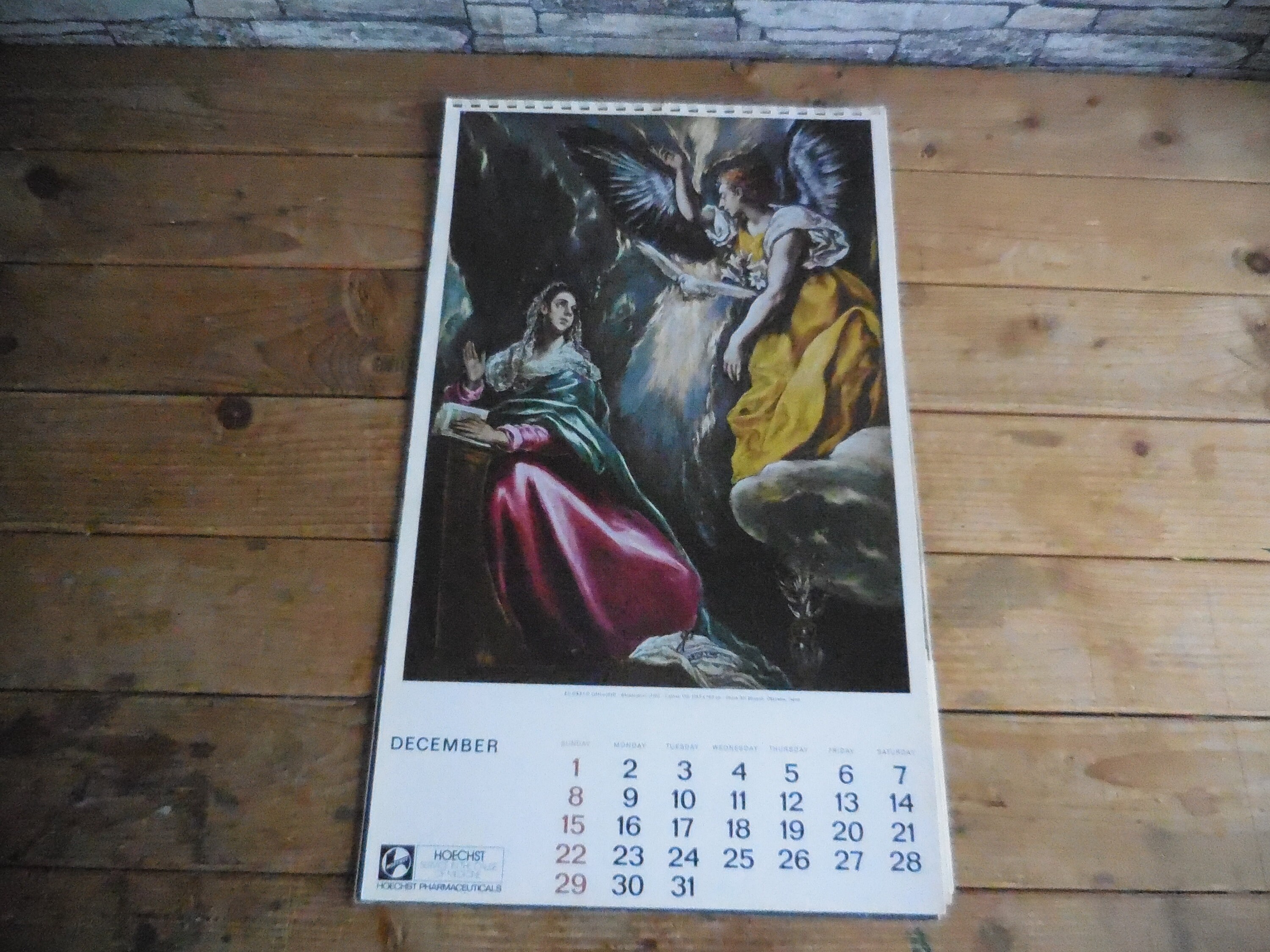 Vintage Hoechst Kalender für 1974  Etsy