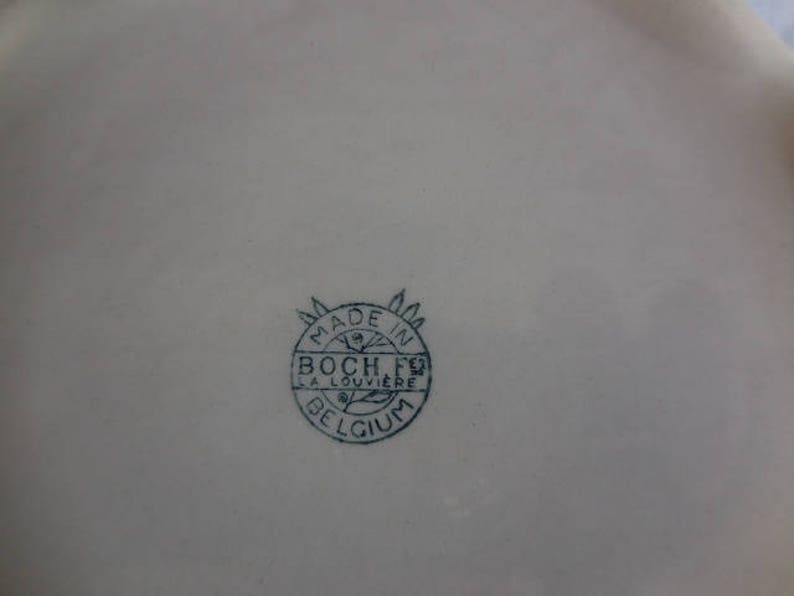 Vintage Boch Belgian china set of 2 serving dishes and one serving dish with lid