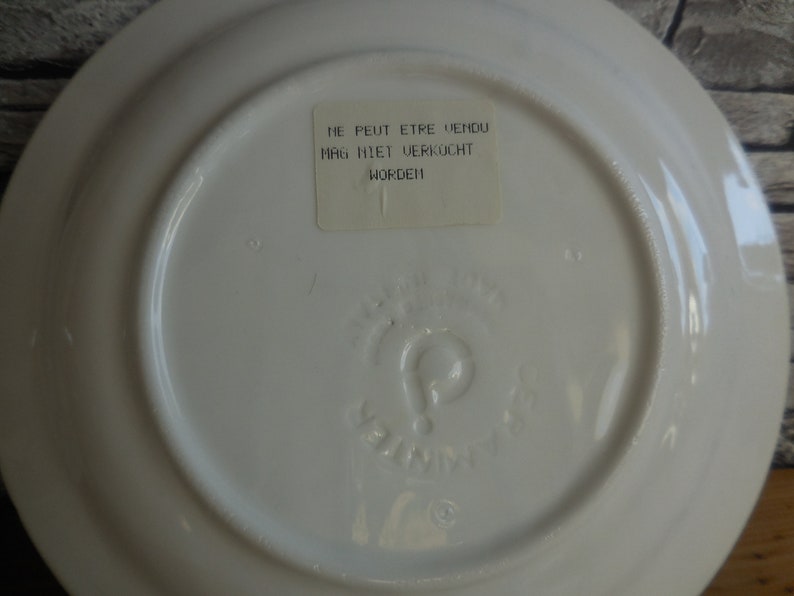 Vintage French cheese plates by Ceraminter made in Italy set of 4