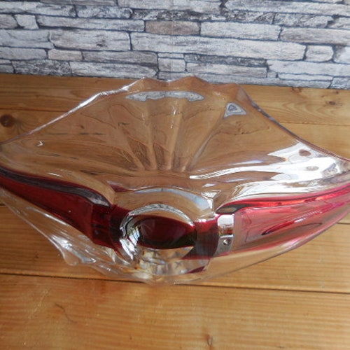 Vintage shops Belgian glass splash Val St Lambert