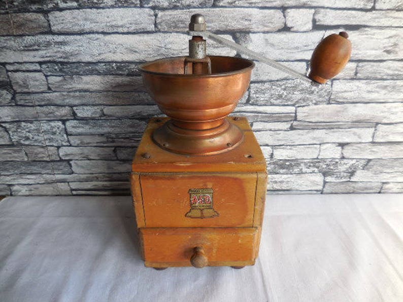 Vintage Belgian coffee grinder