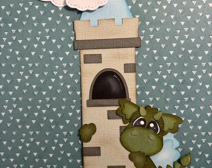 Castle Dragon Premade Layered Paper Piecing for Scrapbooking Pages ...