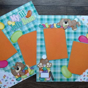 My Lil Jellybean Page Kit with premade paper piecings.  C366PK