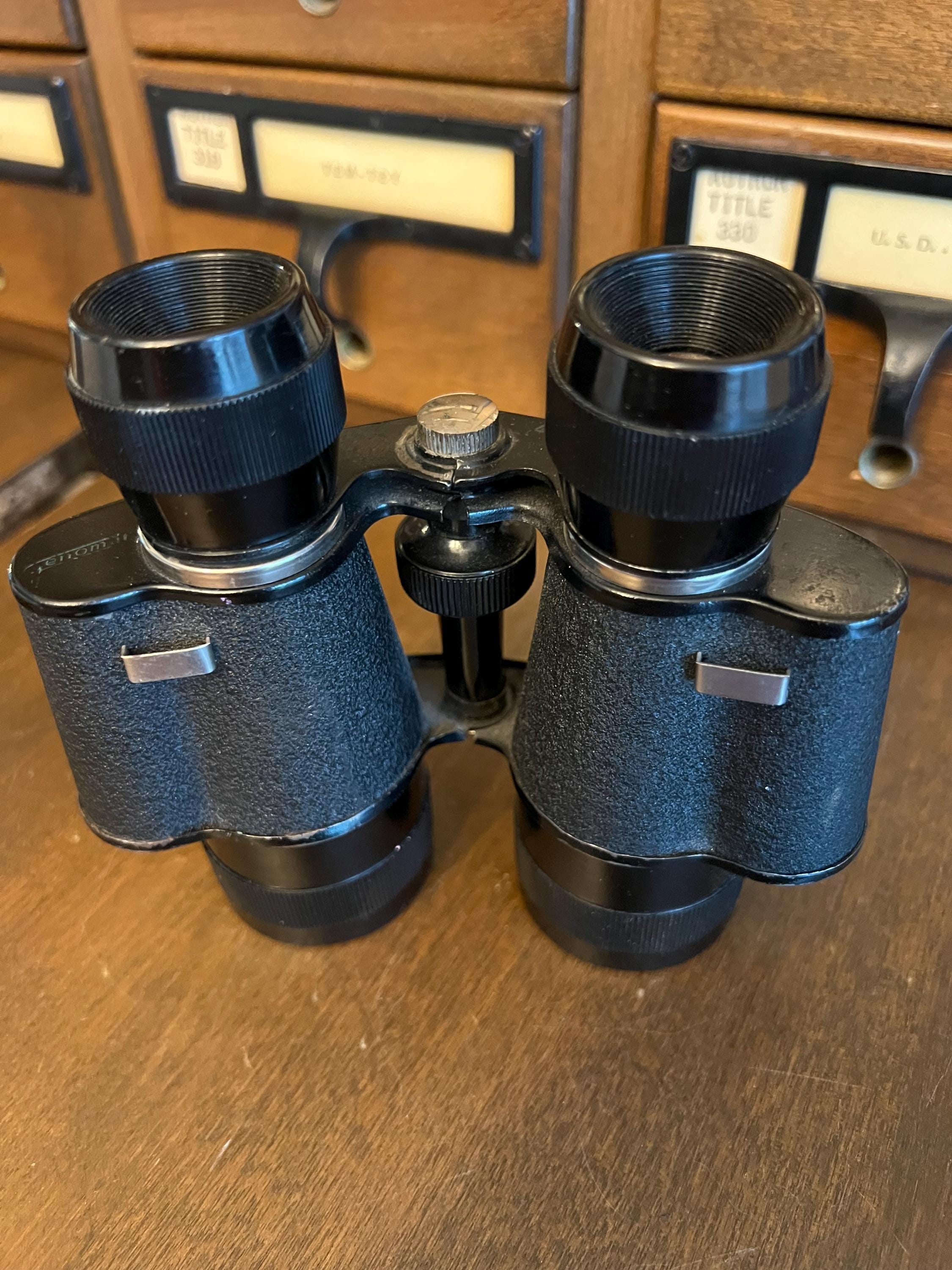 Vintage Tasco 7x35 Binoculars With Leather Case – Japan Made