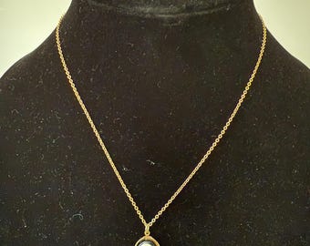 Vintage Sarah Coventry Cameo Jewelry Set – Necklace & Adjustable Ring, Black and White Victorian Revival