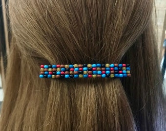 Western Inspired Large French Barrette, 80mm, For Long Hair, Sturdy