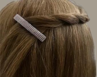 Light Transparent Lavender Color, Small French Style Barrettes, 50mm