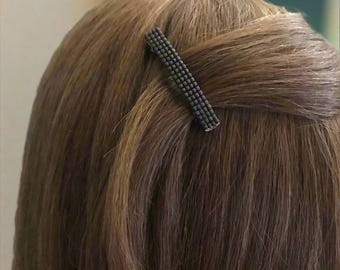 Matte Violet Iris Color Small French Style Barrettes, 50mm