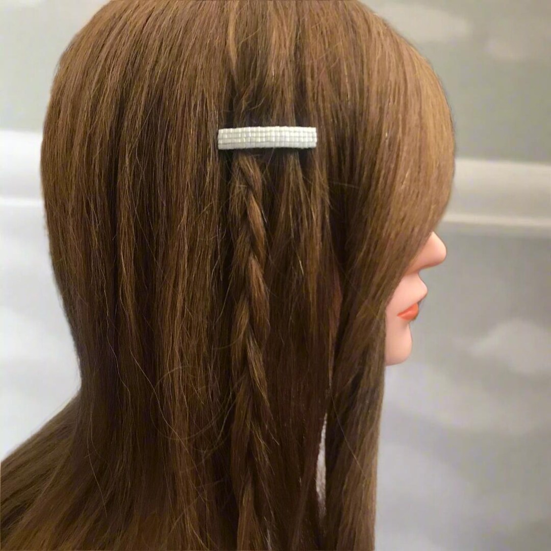Shiny Off-white Mini French Style Barrettes, 40mm, Set of Two - Etsy