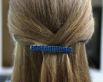 Amethyst Iris Color French Barrette, Medium, 70mm