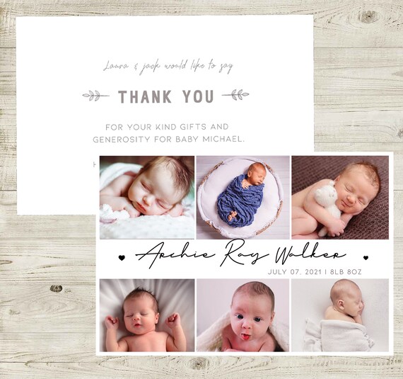 baby thank you cards cheap