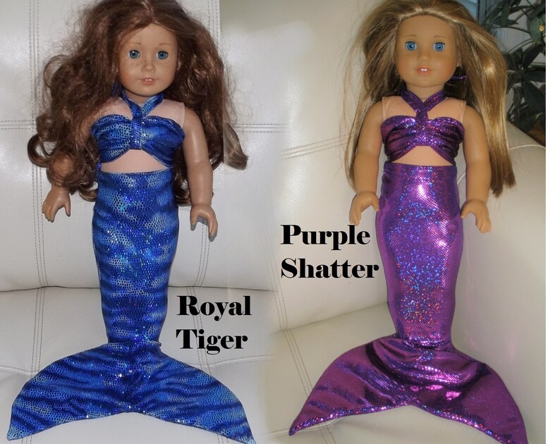Mermaid Tail Doll Outfit For 18 Dolls Similar To Etsy