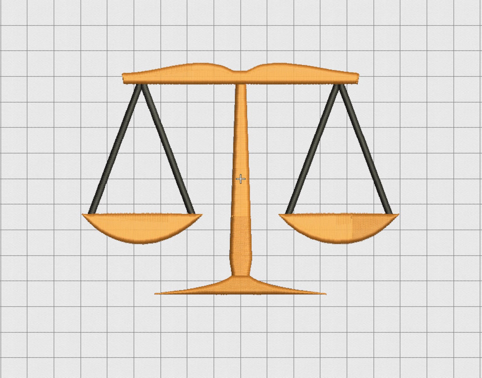 Scales of Justice Embroidery Design in 2x2 3x3 4x4 5x5 and 6x6 Etsy