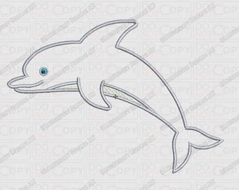 Dolphin applique | Etsy