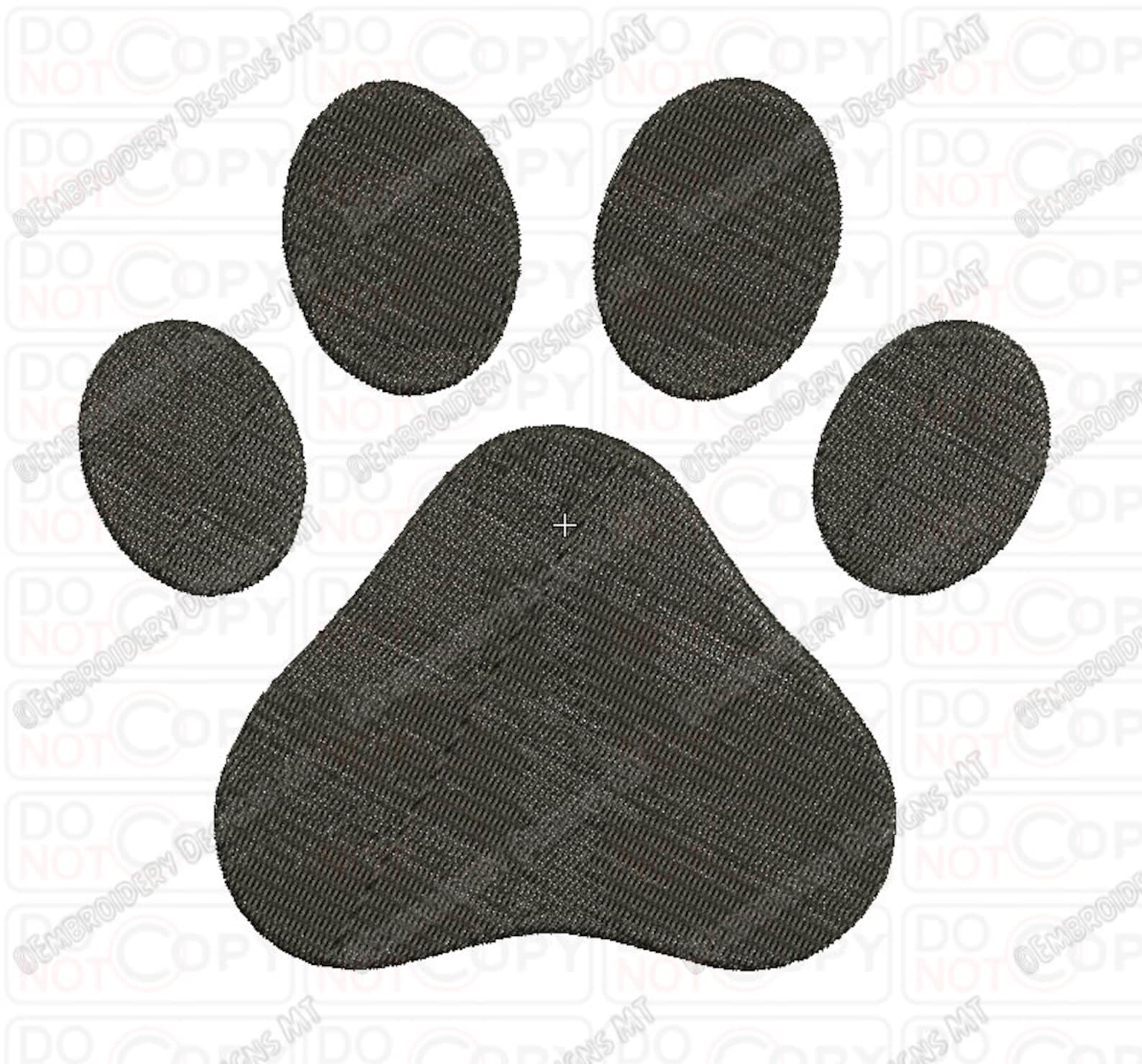 Dog Paw Embroidery Design in 2x2 3x3 4x4 and 5x5 Sizes Etsy