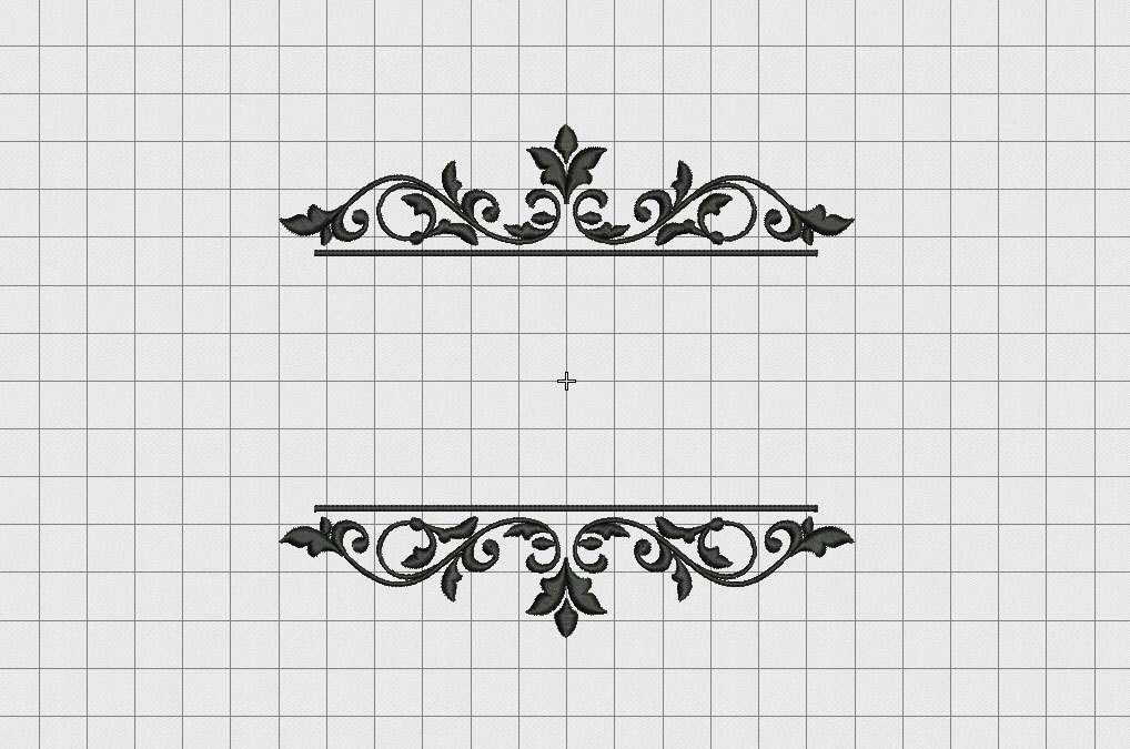 Floral Name Border Frame 3 Embroidery Design in 4x4 5x5 and 6x6