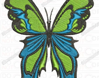 Colorful Butterfly Full Stitch Embroidery Design in 4x4 and 5x7 Sizes