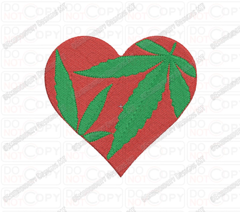 Heart marijuana cannabis leaf jessecmault design in 2x2 3x3 4x4  etsy