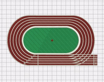 Track and Field Embroidery Design in 4x4 5x7 and 6x10 Sizes