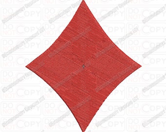 Diamant Spielkarten Stickdatei in den Größen 1x1 2x2 3x3 4x4 und 5x7