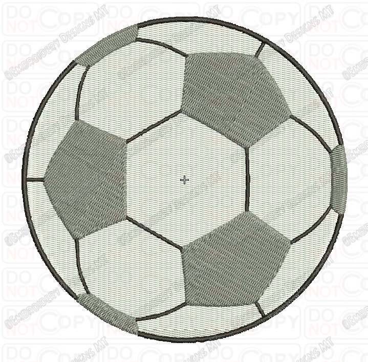 Soccer Football Full Stitch Embroidery Design in 1x1 2x2 3x3 Etsy