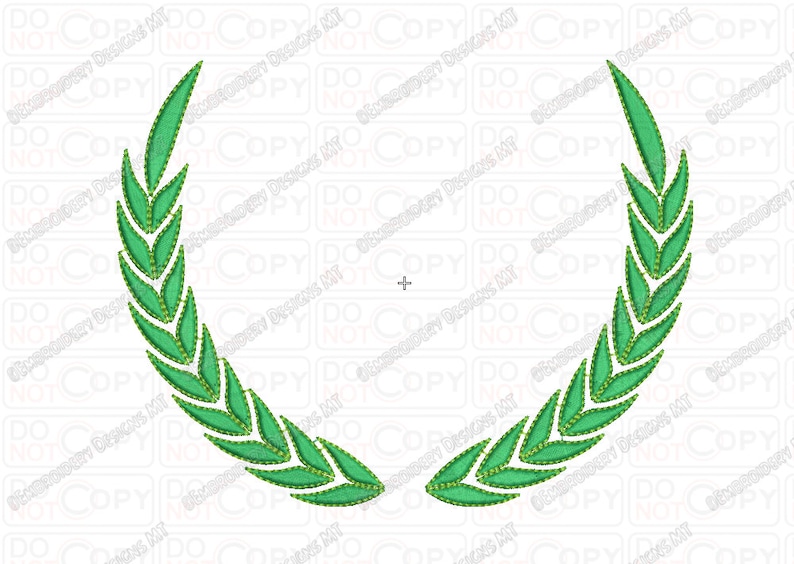 Leaf Leaves Circle Embroidery Design in 3x3 4x4 and 5x7 Sizes Etsy UK