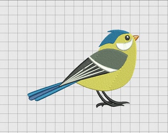 Bird Sparrow Embroidery Design in 3x3 4x4 5x5 and 6x6 Sizes
