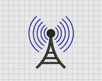 Diseño de bordado de intensidad de señal en tamaños 2x2, 3x3, 4x4 y 5x5