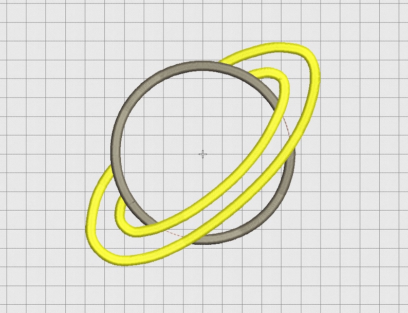 Planet with rings saturn applique embroidery design in 3x3 4x4  etsy Planet with rings saturn applique embroidery design in 3x3 4x4  etsy