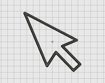 Puntero de ratón de ordenador con diseño de bordado en tamaños de 3 x 3, 4 x 4 y 5 x 5