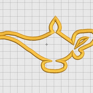 May include: A gold-colored genie lamp outline, a popular symbol of wishes and magic, is depicted against a white grid background.