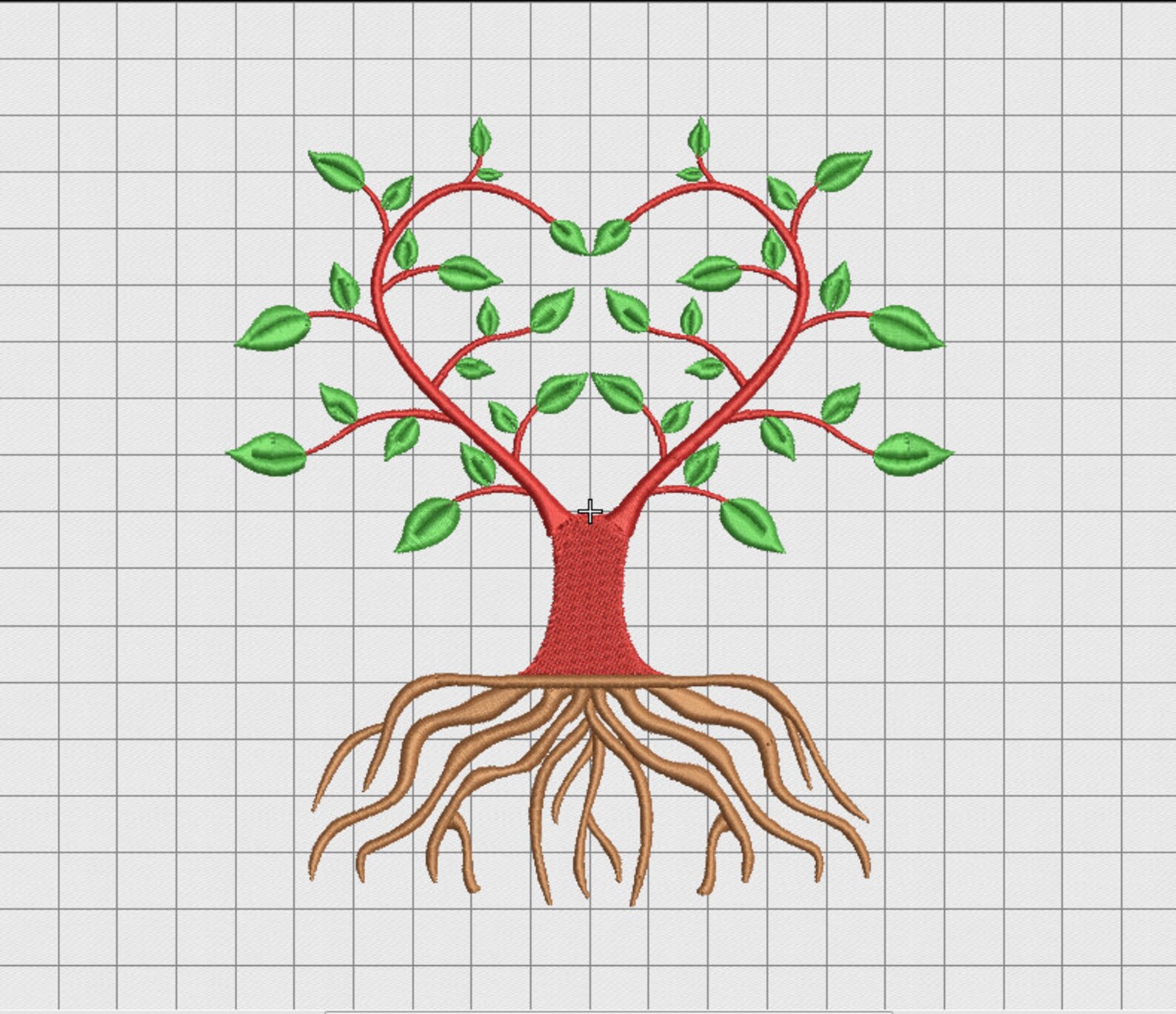 Tree Heart and Roots Embroidery Design in 4x4 5x5 6x6 and 7x7 Sizes - Etsy