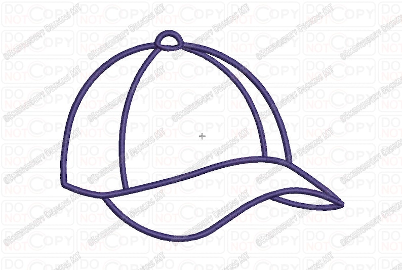 Baseball Hat Applique Embroidery Design in 3x3 4x4 and 5x7 Sizes - Etsy
