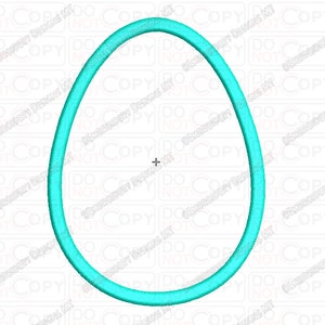 May include: A turquoise blue oval embroidery design, perfect for creating a unique and stylish design on fabric.